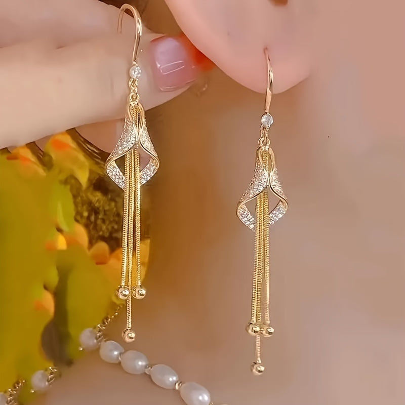 Geometric Tassel Earrings - Fashionable Boutique Jewelry - ZOOMNSTORE