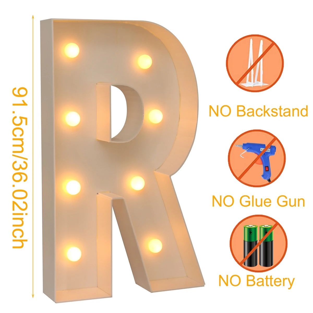 Giant LED Light Box - 915CM Baby Shower Birthday Wedding Decor - ZOOMNSTORE