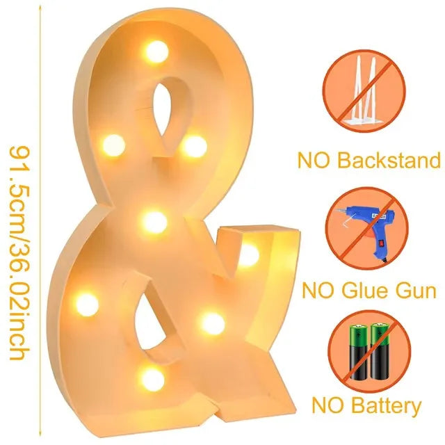 Giant LED Light Box - 915CM Baby Shower Birthday Wedding Decor - ZOOMNSTORE