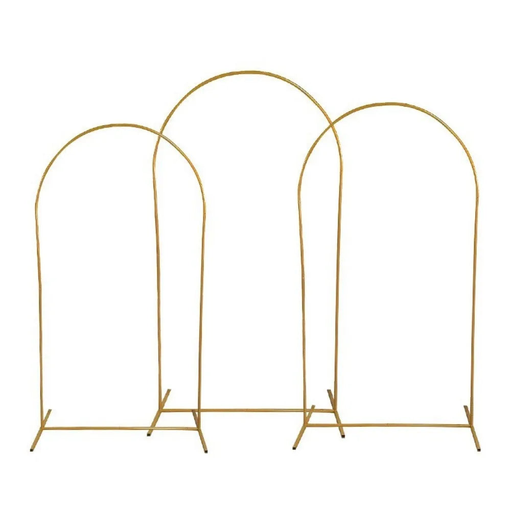 Gold Balloon Arch Stand - Adjustable 4FT to 72FT Wedding Backdrop Frame - ZOOMNSTORE