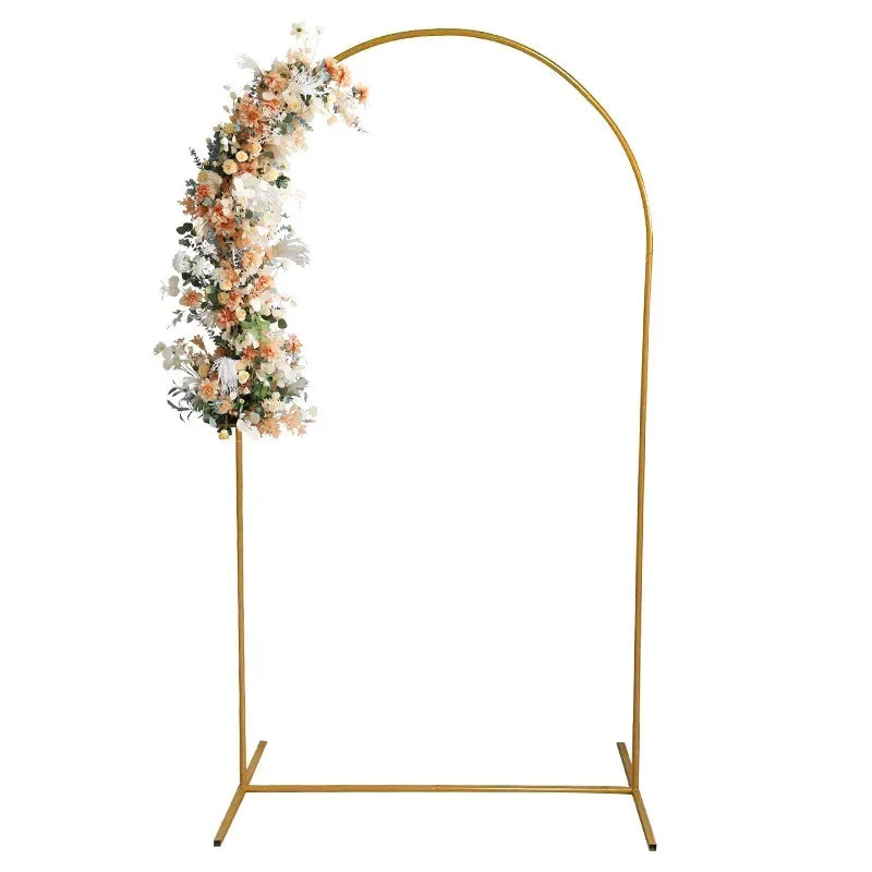 Gold Balloon Arch Stand - Adjustable 4FT to 72FT Wedding Backdrop Frame - ZOOMNSTORE