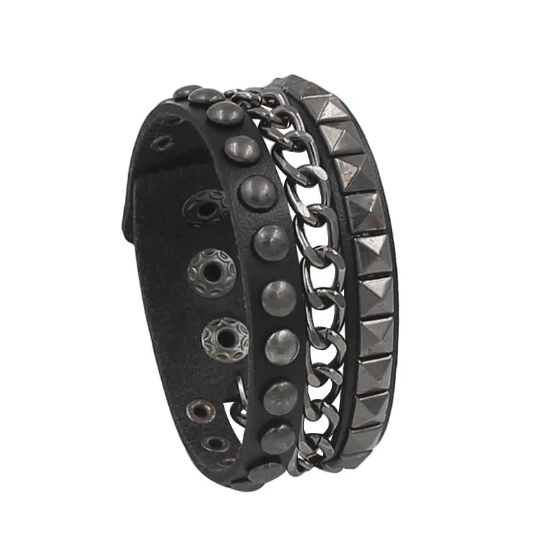 Fashion Gothic Punk Retro Multi Chain Street Dance Bracelet For Halloween Cosplay Christmas Party Birthday Lovers Gifts - ZOOMNSTORE