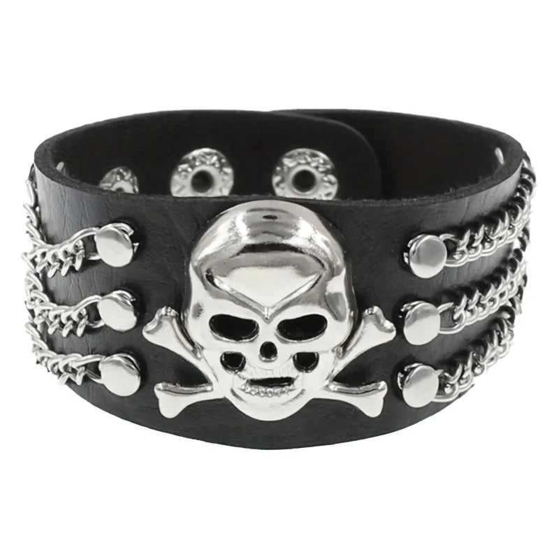 Fashion Gothic Punk Retro Multi Chain Street Dance Bracelet For Halloween Cosplay Christmas Party Birthday Lovers Gifts - ZOOMNSTORE