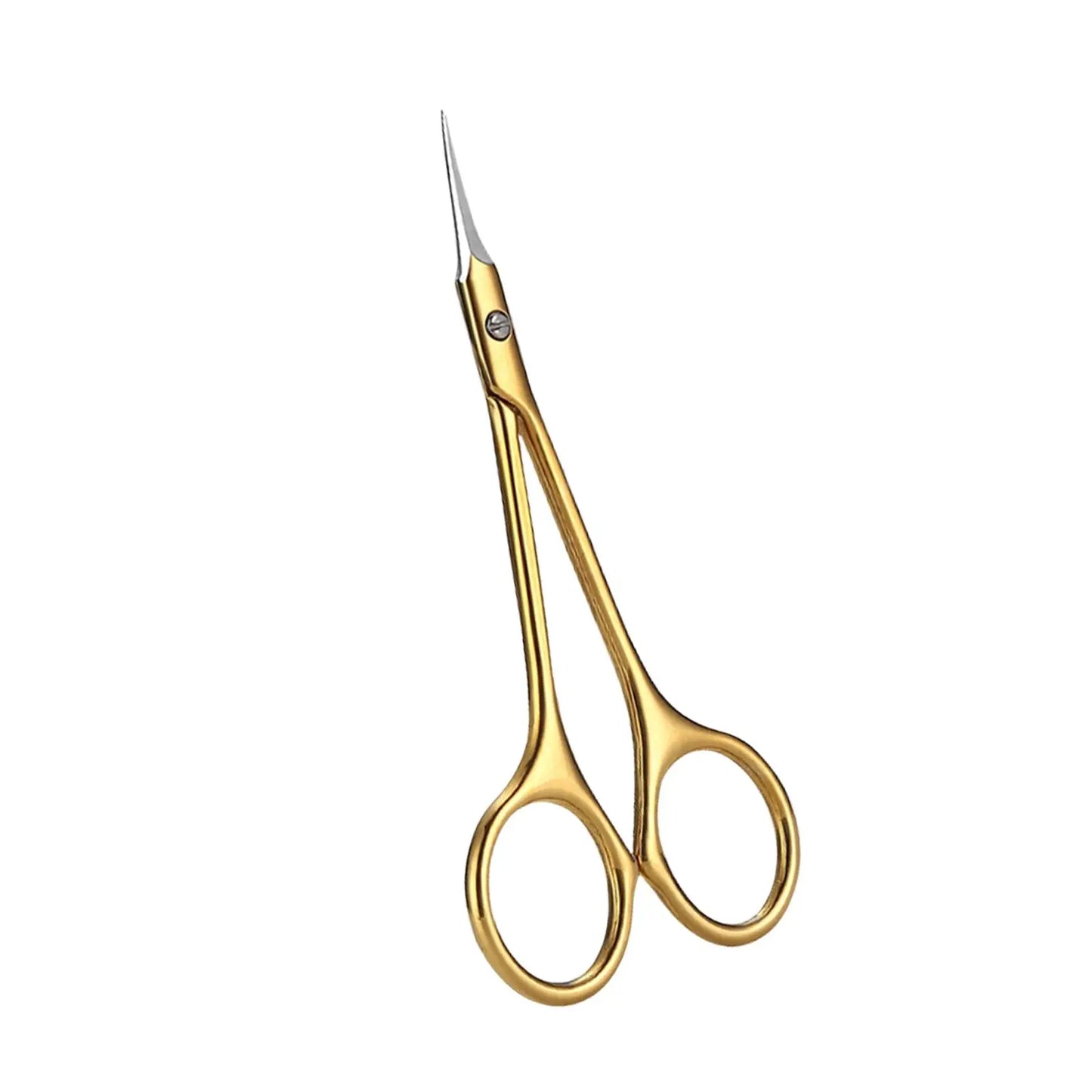 Grooming Scissors - Small Curved Stainless Steel Eyebrow & Manicure Tools for Women - ZOOMNSTORE