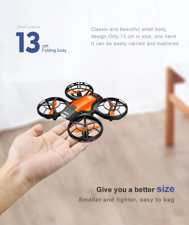 V8 Mini Drone - 4K HD Camera WiFi FPV Height Hold Kids RC Helicopter - ZOOMNSTORE