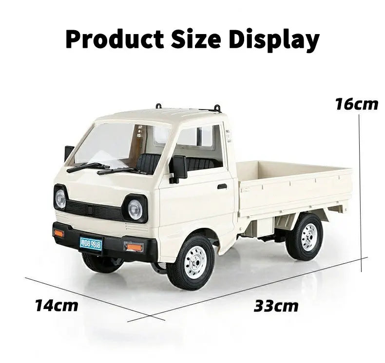 WPL D12 RC Car - 110 Drift Climb Truck with LED Lights for Kids - ZOOMNSTORE
