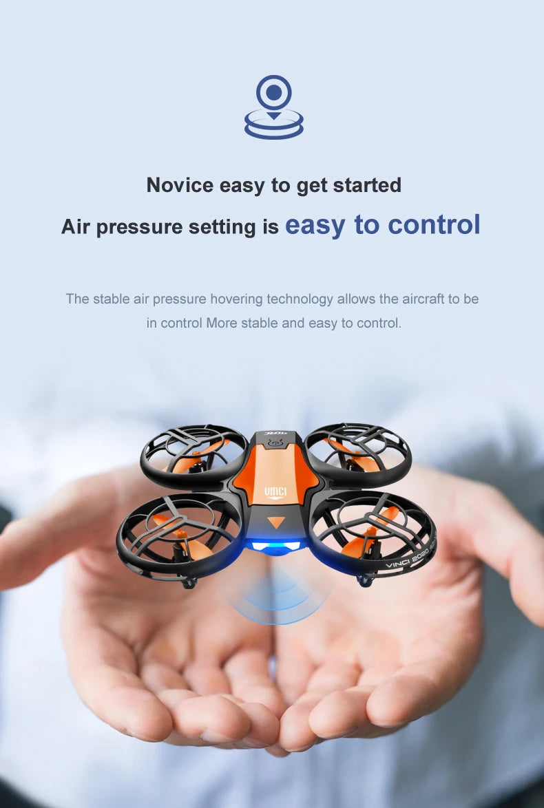V8 Mini Drone - 4K HD Camera WiFi FPV Height Hold Kids RC Helicopter - ZOOMNSTORE