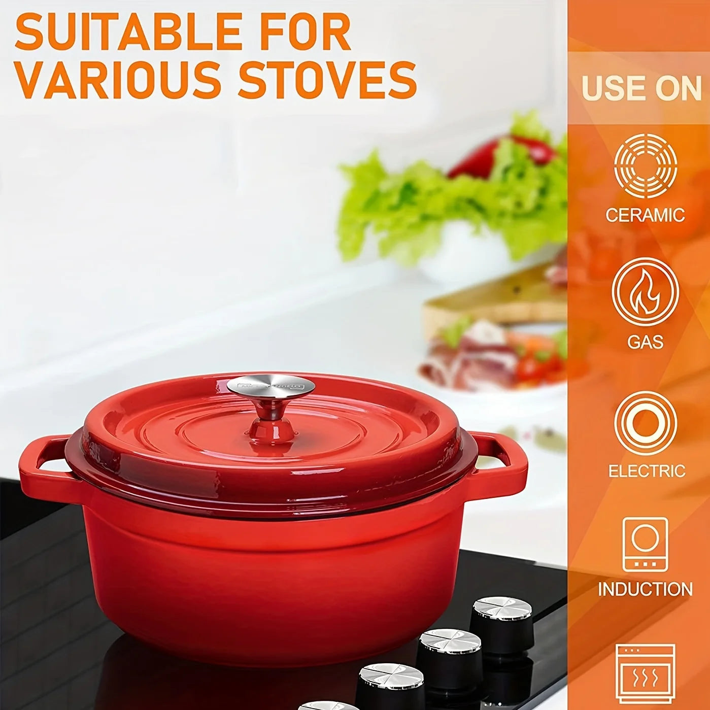 Lightweight Non-Stick Aluminum Soup Pot - Even Heat Distribution for Home Restaurant Use - ZOOMNSTORE