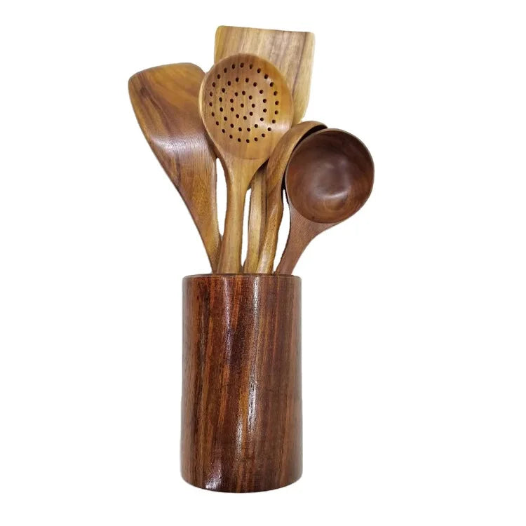 Wooden Kitchen Utensils Set - Wholesale Cooking Accessories Gadgets - ZOOMNSTORE