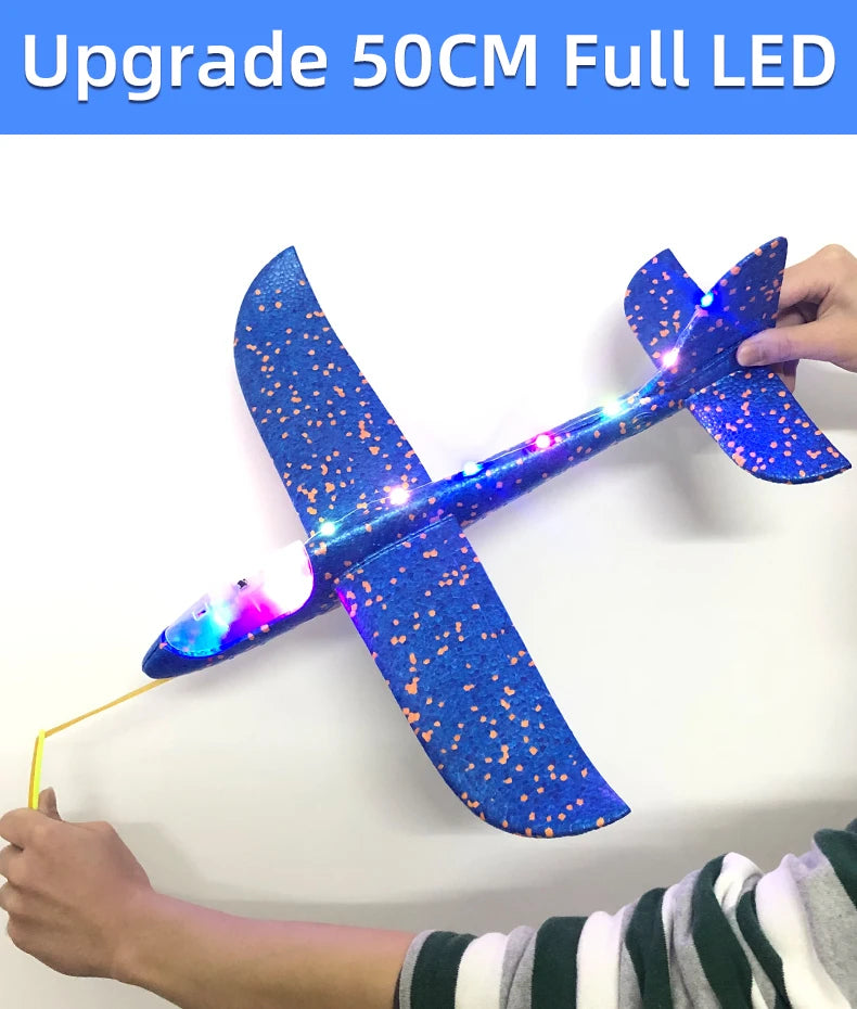 Big Foam Glider Plane - Hand-Throw Outdoor Toy for Kids - ZOOMNSTORE