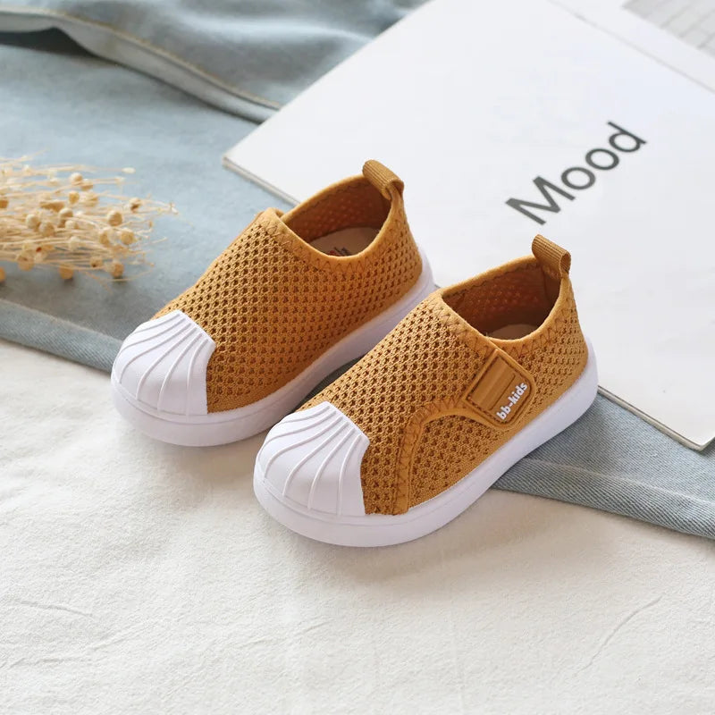 FCJ Comfortable Non-Slip Infant Toddler Sneakers for Boys Girls Spring Casual Shoes with Soft Bottom TPR Insole Kids Baby Shoes - ZOOMNSTORE