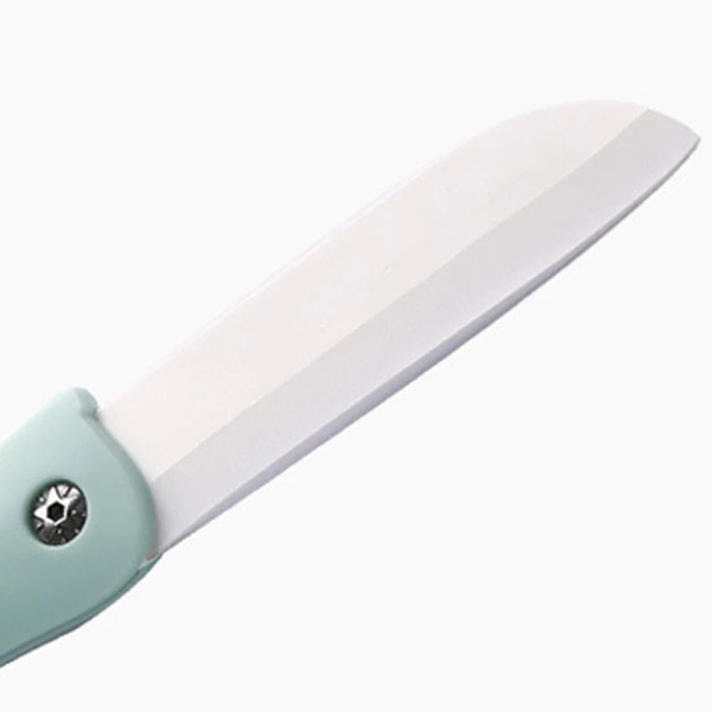 Mini Ceramic Folding Fruit Knife - Portable Kitchen Paring Knife