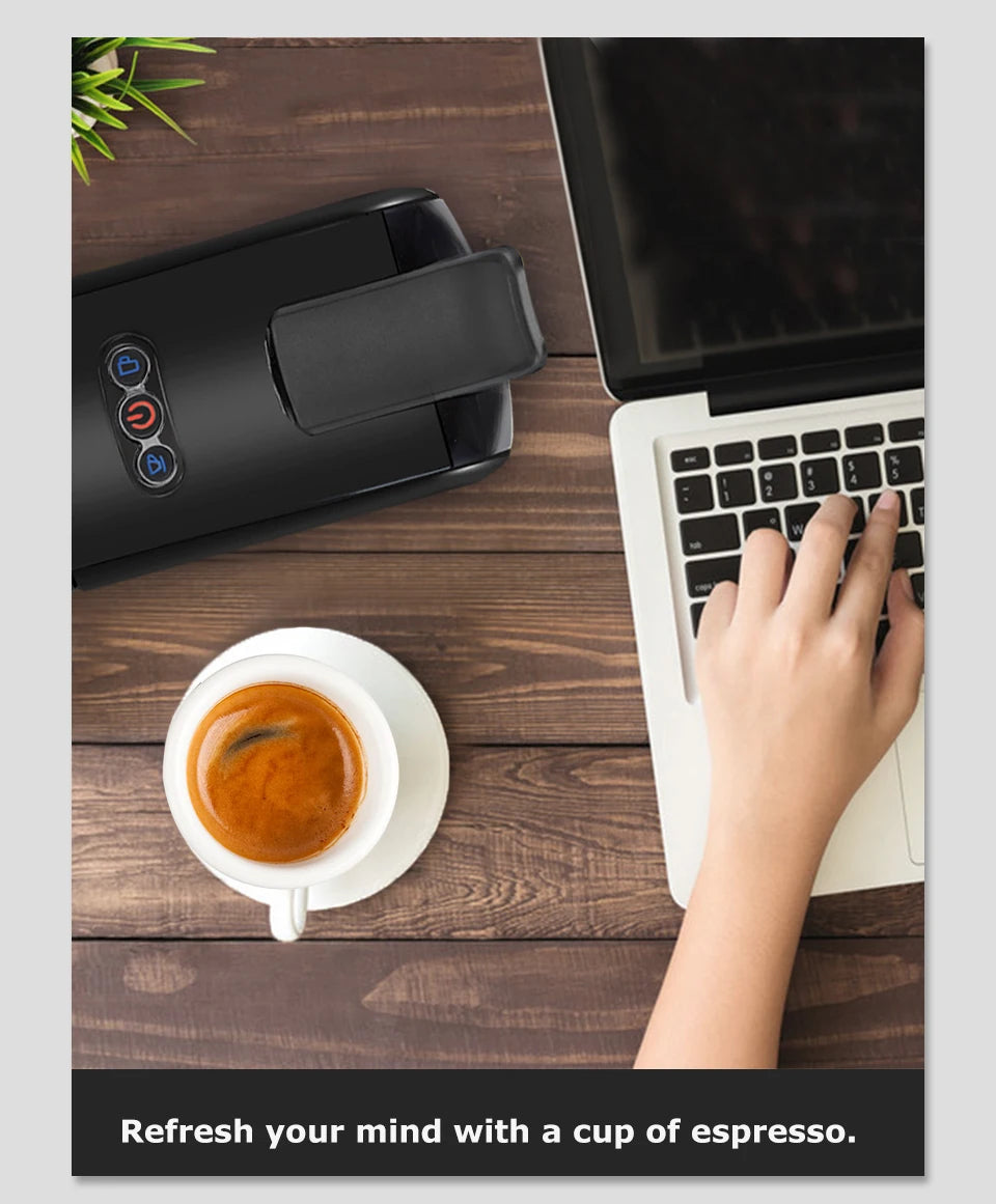 HiBREW 4-in-1 Coffee Machine - 19 Bar Espresso Pod Maker for Hot Cold Drinks - ZOOMNSTORE