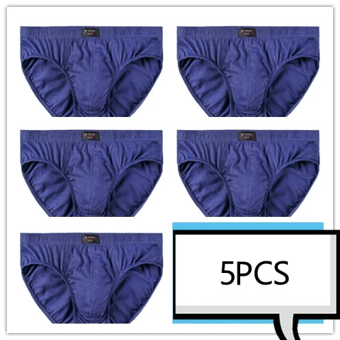 Mens 100 Cotton Briefs - Comfortable Underwear Multiple Sizes 5pcsLot Free Drop Shipping