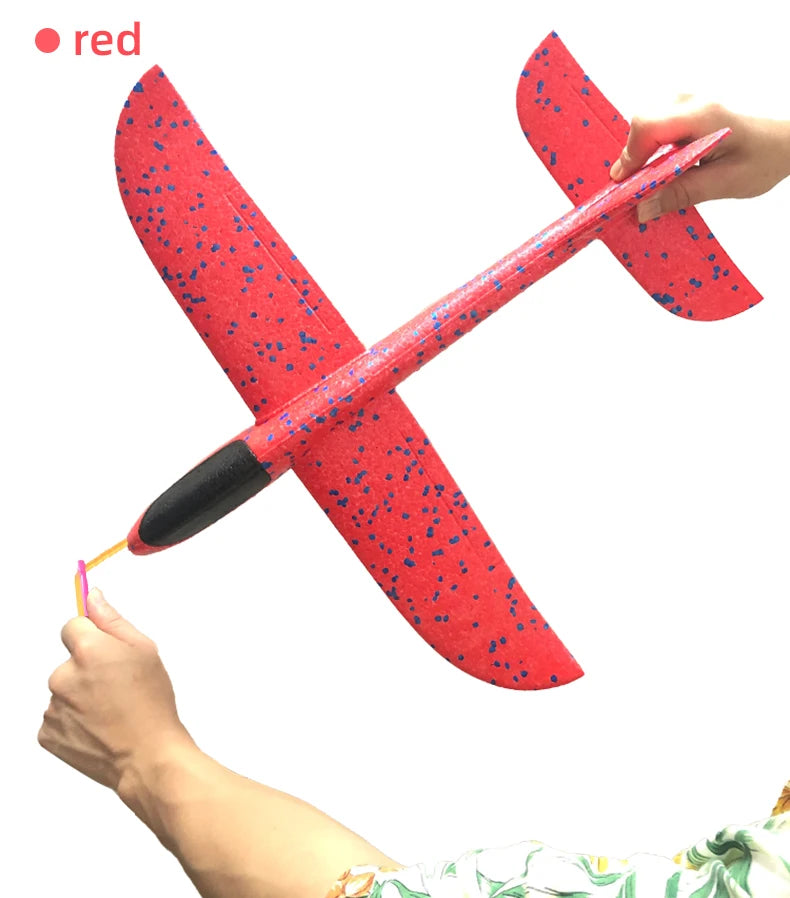 Big Foam Glider Plane - Hand-Throw Outdoor Toy for Kids - ZOOMNSTORE