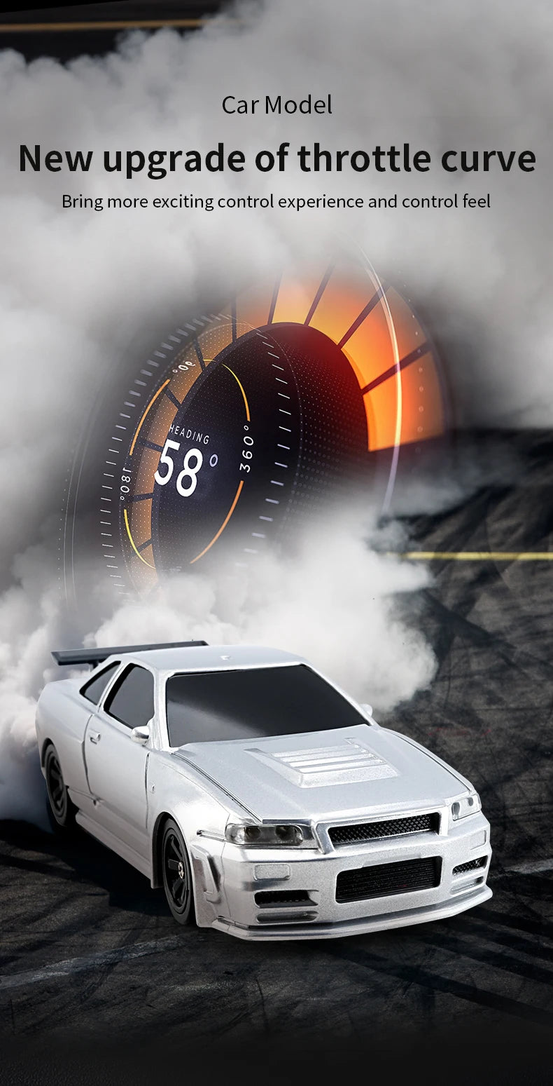 143 4WD RC Drift Car - High Speed Remote Control Mini Racing Car for Boys - ZOOMNSTORE