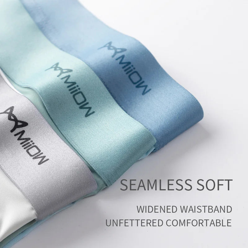 Mens Antibacterial Ice Silk Boxer Shorts - 3 Pack 5XL Underwear