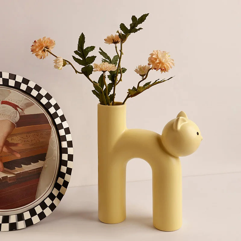 Luxury Ceramic Animal Vase for Modern Home Decor - Perfect Christmas Birthday Gift - ZOOMNSTORE