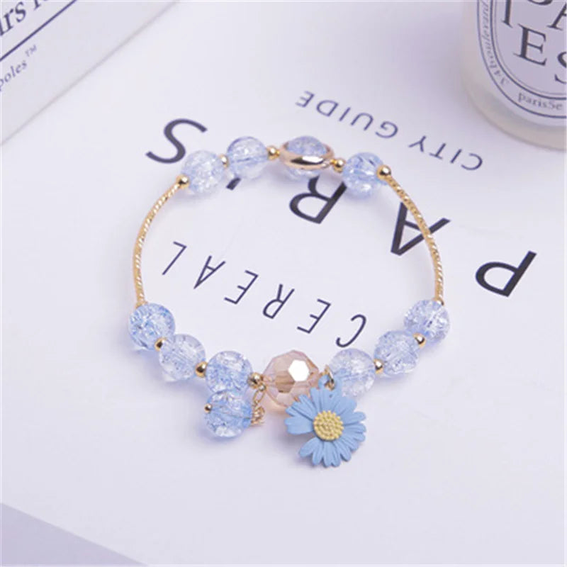 Cute Popcorn Beads Bracelet - Friendship Jewelry for Girls with Star Moon Cloud and Flower Accents