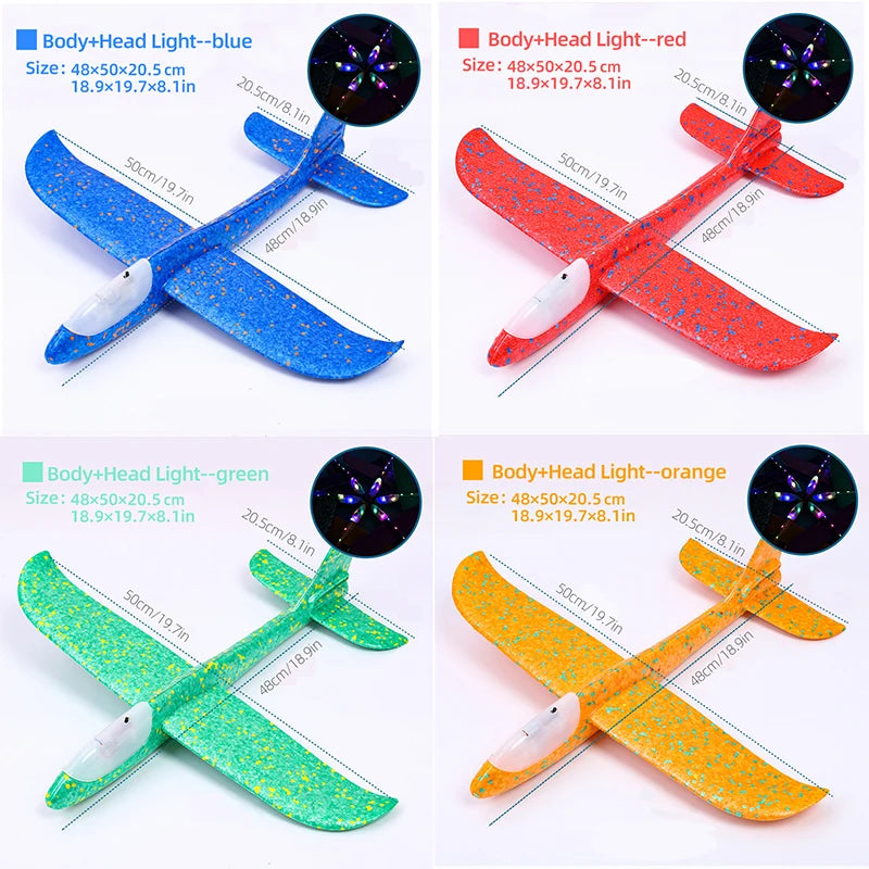 Big Foam Glider Plane - Hand-Throw Outdoor Toy for Kids - ZOOMNSTORE