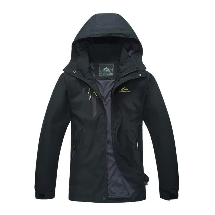 Waterproof Hiking Jacket - Women's Breathable Windproof Camping Coat With Adjustable Hood