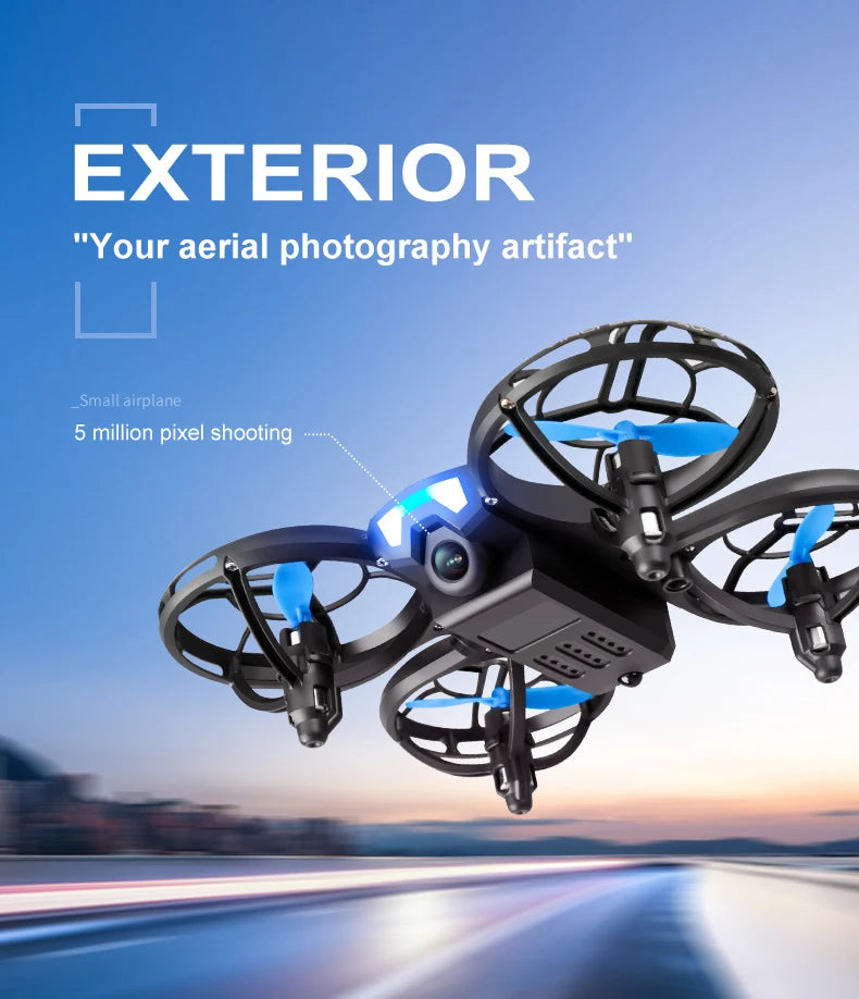 V8 Mini Drone - 4K HD Camera WiFi FPV Height Hold Kids RC Helicopter - ZOOMNSTORE