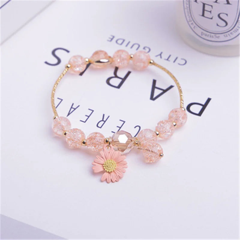 Cute Popcorn Beads Bracelet - Friendship Jewelry for Girls with Star Moon Cloud and Flower Accents