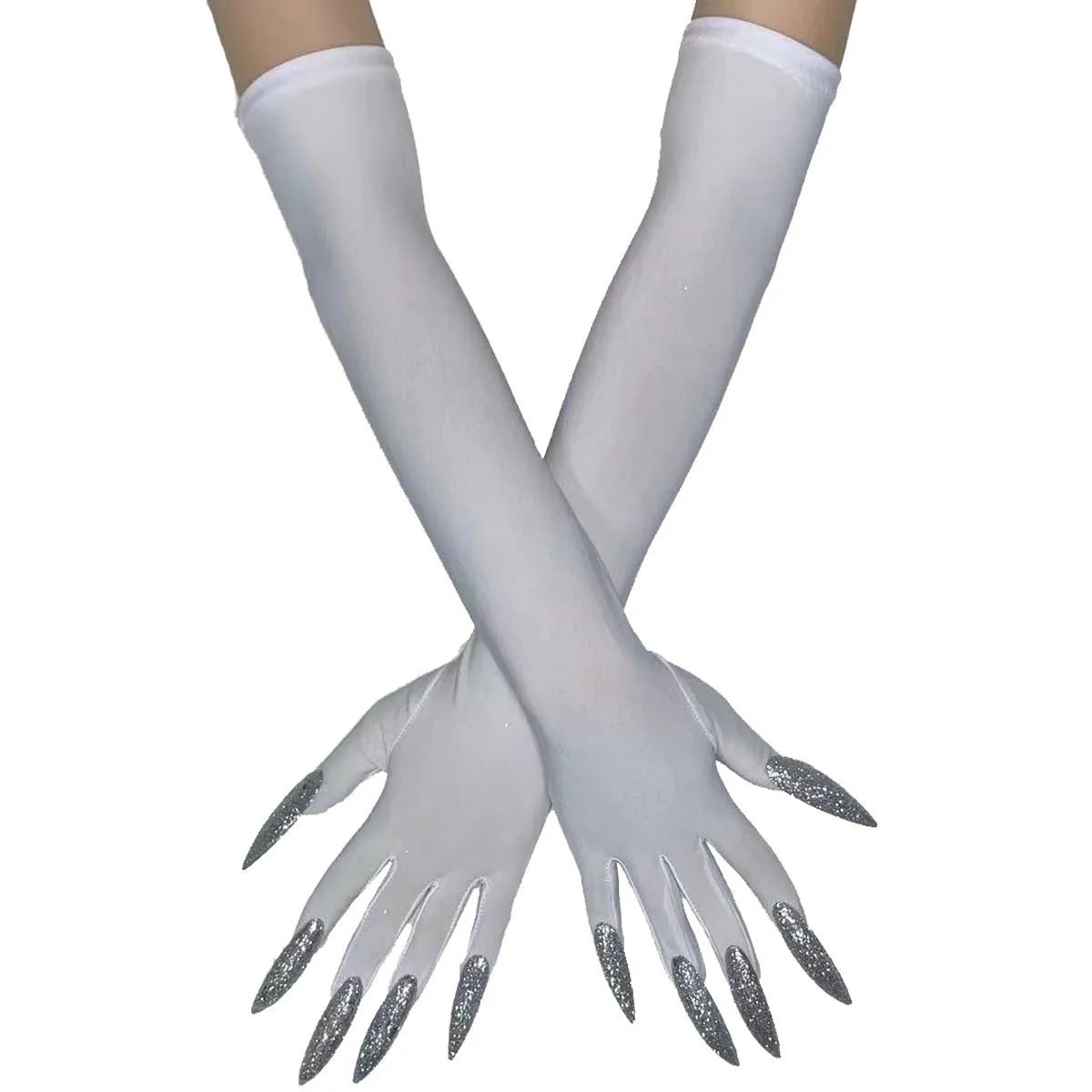 Cool Halloween gloves Green Ghost claws Dress up gloves Fashion black long nails Cosplay Halloween funny gloves C068 - ZOOMNSTORE