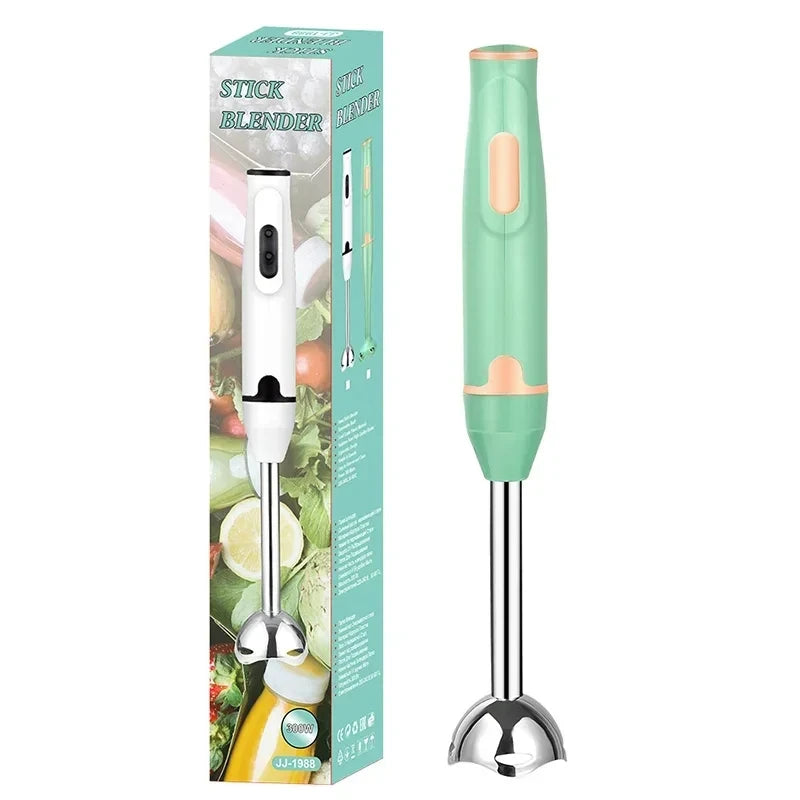 Hand Stick Blender – Immersion Electric Food Mixer With Stainless Steel Blade - ZOOMNSTORE