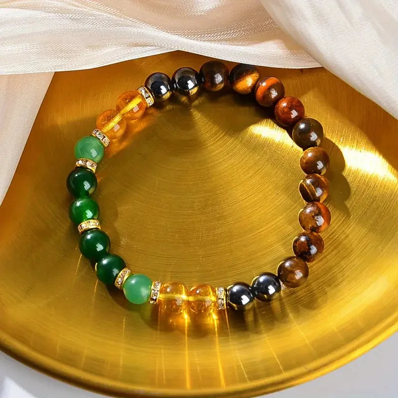 Handmade 8mm Multi-Color Beaded Bracelet - Perfect Gift for Festivals and Anniversaries - ZOOMNSTORE