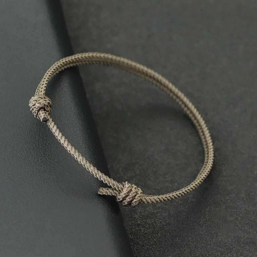 Handmade Adjustable Rope Bracelet for Men - Anniversary Gift for Boyfriend or Husband - ZOOMNSTORE