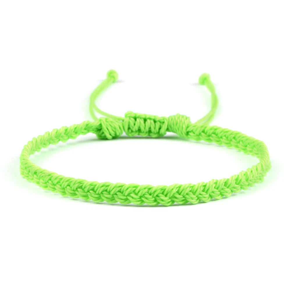 Handmade Braided Bracelets - Adjustable Waxed Thread Charm Jewelry for Men Women - ZOOMNSTORE