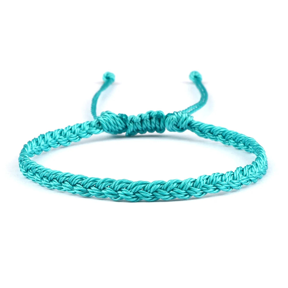 Handmade Braided Bracelets - Adjustable Waxed Thread Charm Jewelry for Men Women - ZOOMNSTORE