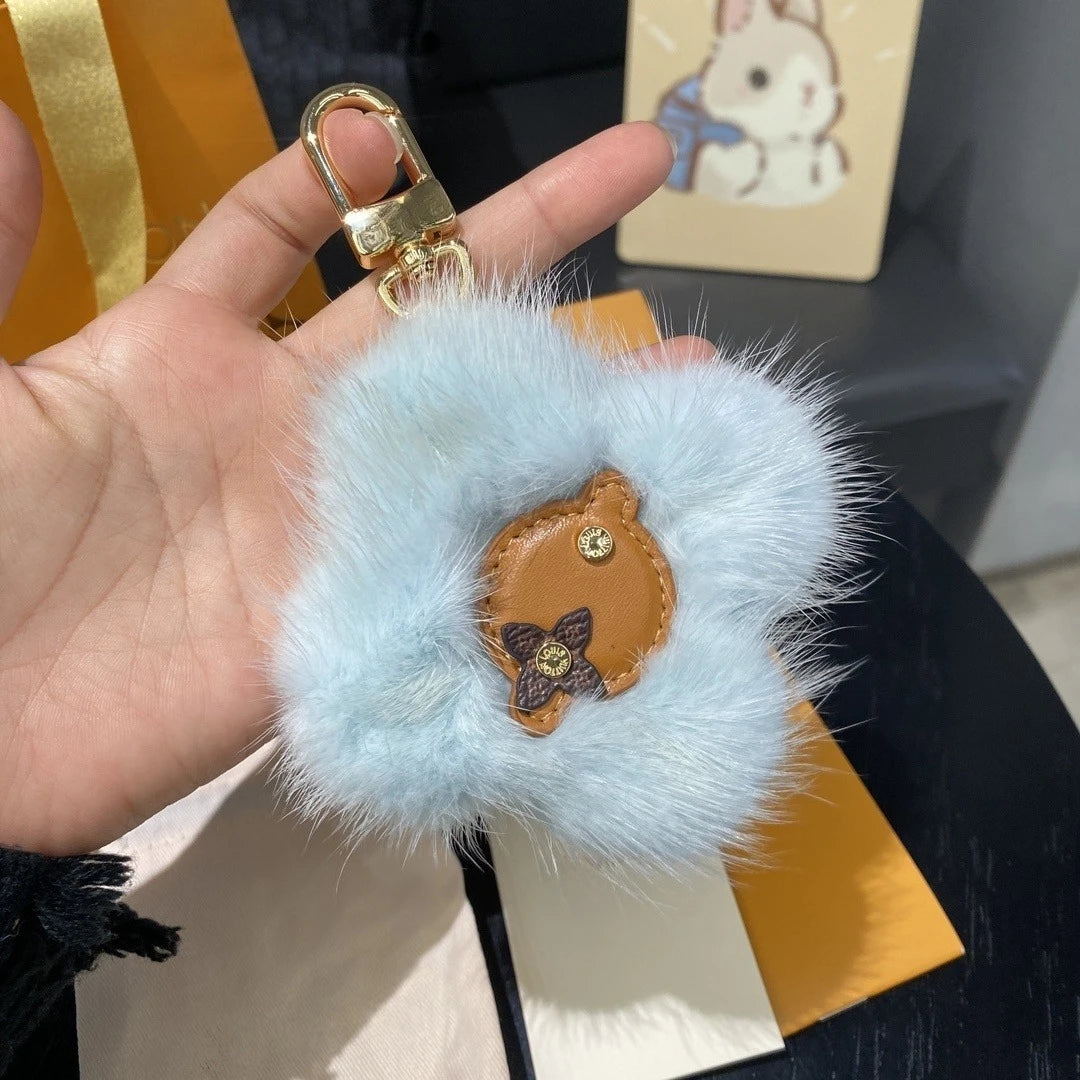 Handmade Cartoon Plush Keychain - Cute 3D Bag Pendant for Couples - ZOOMNSTORE