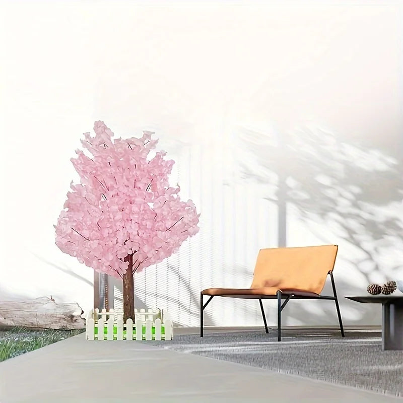 Handmade Pink Cherry Blossom Tree - Artificial IndoorOutdoor Decor for Weddings and Parties - ZOOMNSTORE