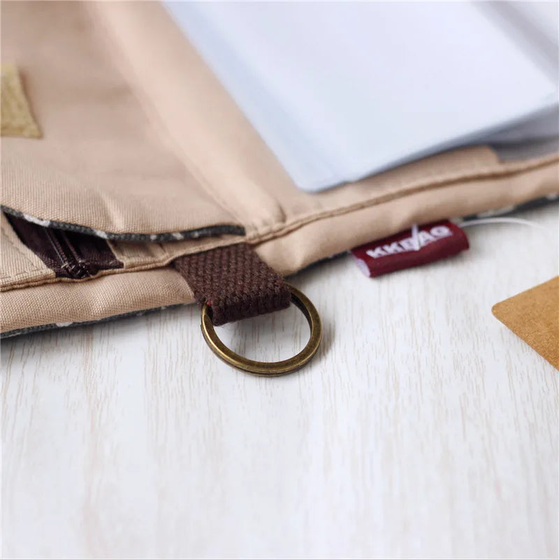 Handmade Three-Fold Fabric Wallet - Multi-Function Zipper Purse for Teens and Adults - ZOOMNSTORE
