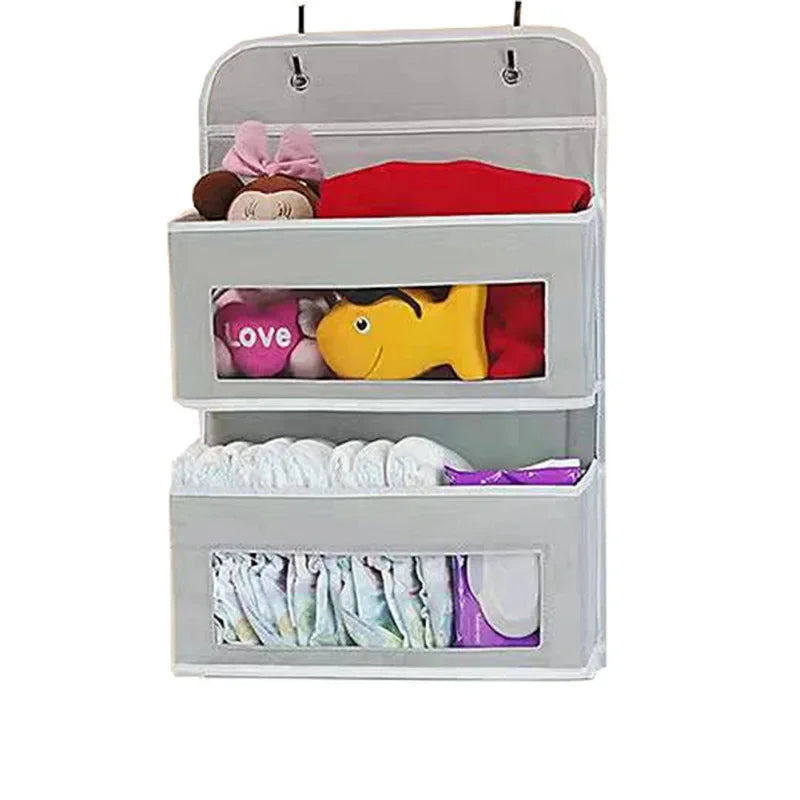 5-Shelf Hanging Storage Organizer - Behind Door, Anti-Tilt, 5 Large Capacity Pockets, Suitable for Bedroom, Bathroom - ZOOMNSTORE