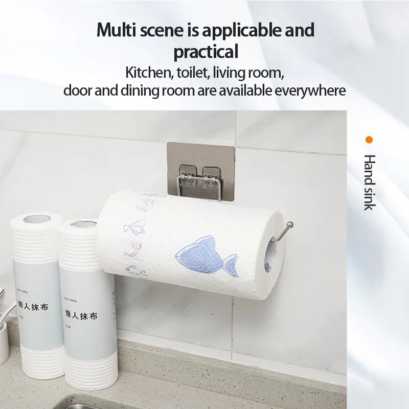 Hanging Toilet Paper Holder Towel Rack - Bathroom Storage Stand - ZOOMNSTORE