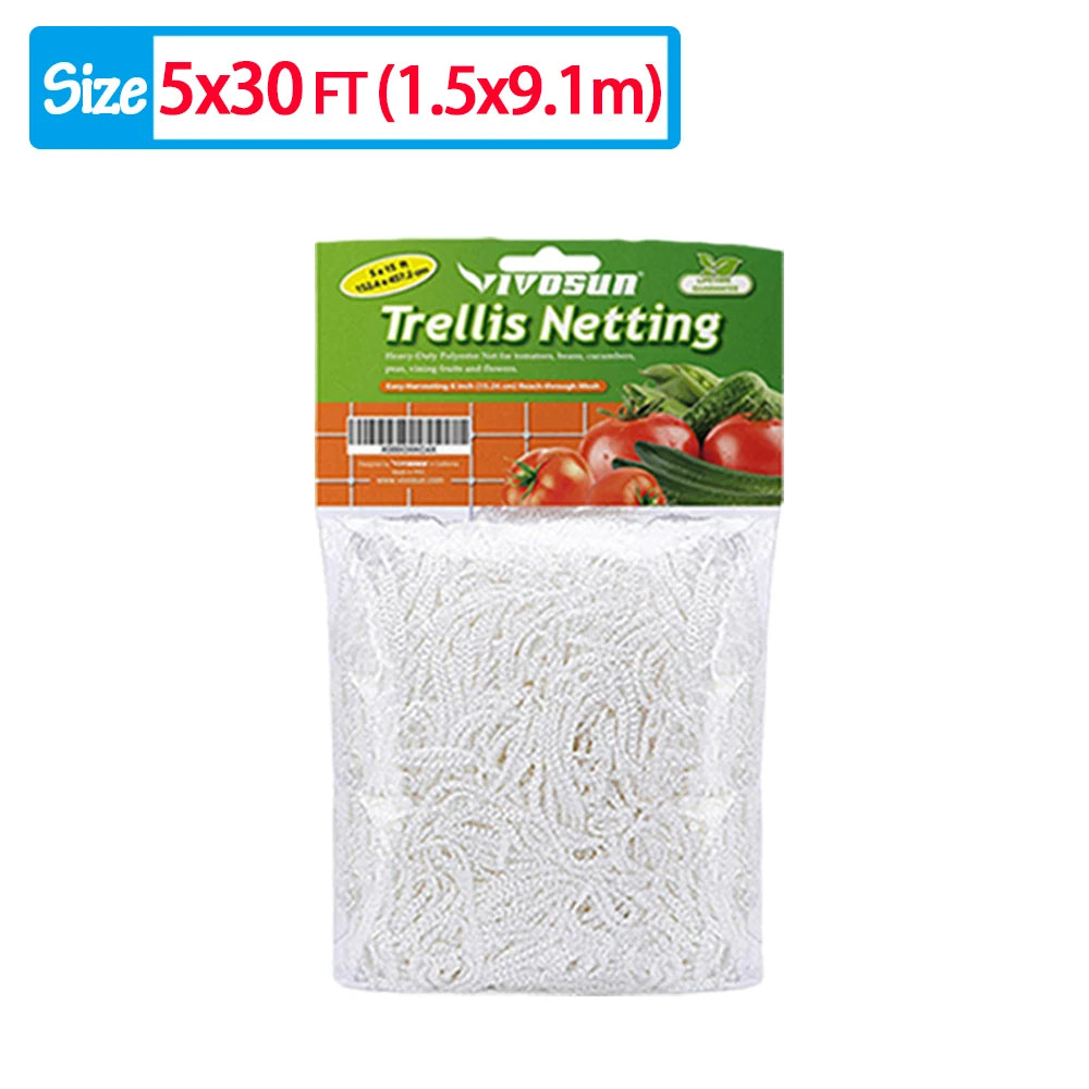 Heavy-Duty Garden Climbing Net - Trellis Netting for Plants and Vines - ZOOMNSTORE