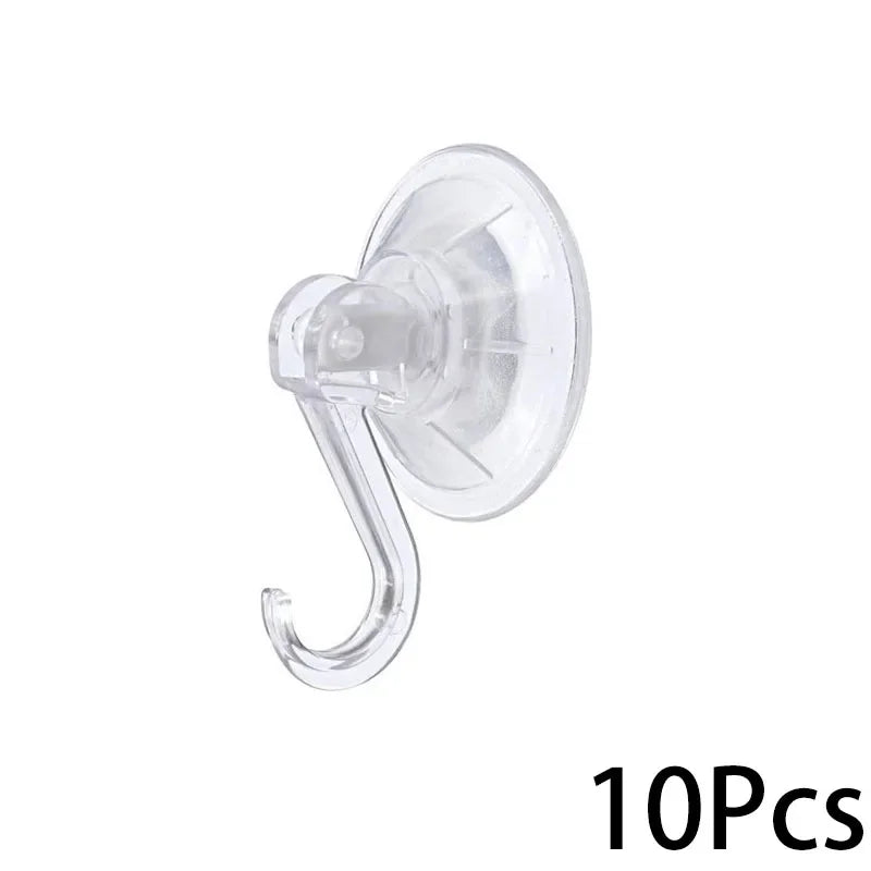 Transparent Suction Cup Hook - Reusable Heavy-Duty Bathroom Kitchen Towel Holder - ZOOMNSTORE