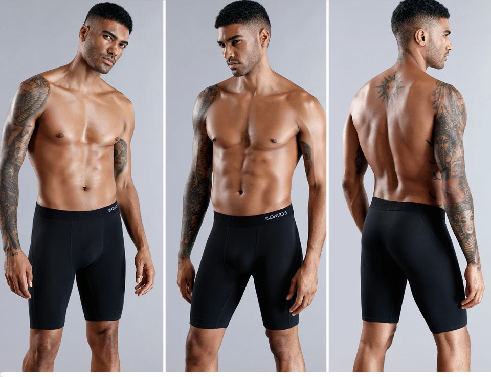 Mens Cotton Boxer Briefs - 3 Pack Comfortable Underwear