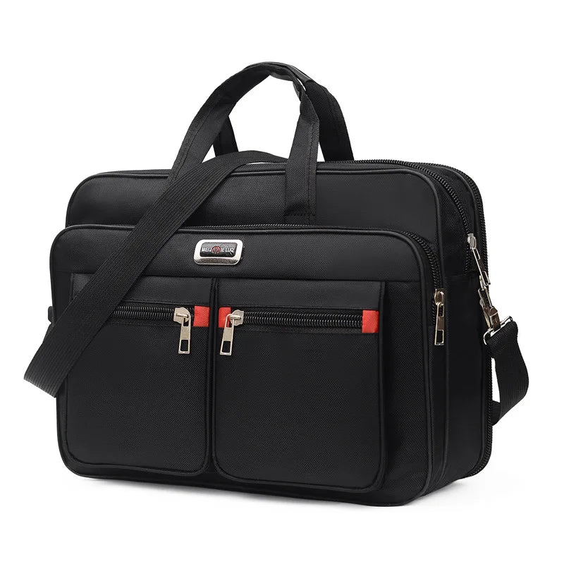 High-Capacity Business Briefcase - Travel Laptop Organizer Document Storage Bag - ZOOMNSTORE