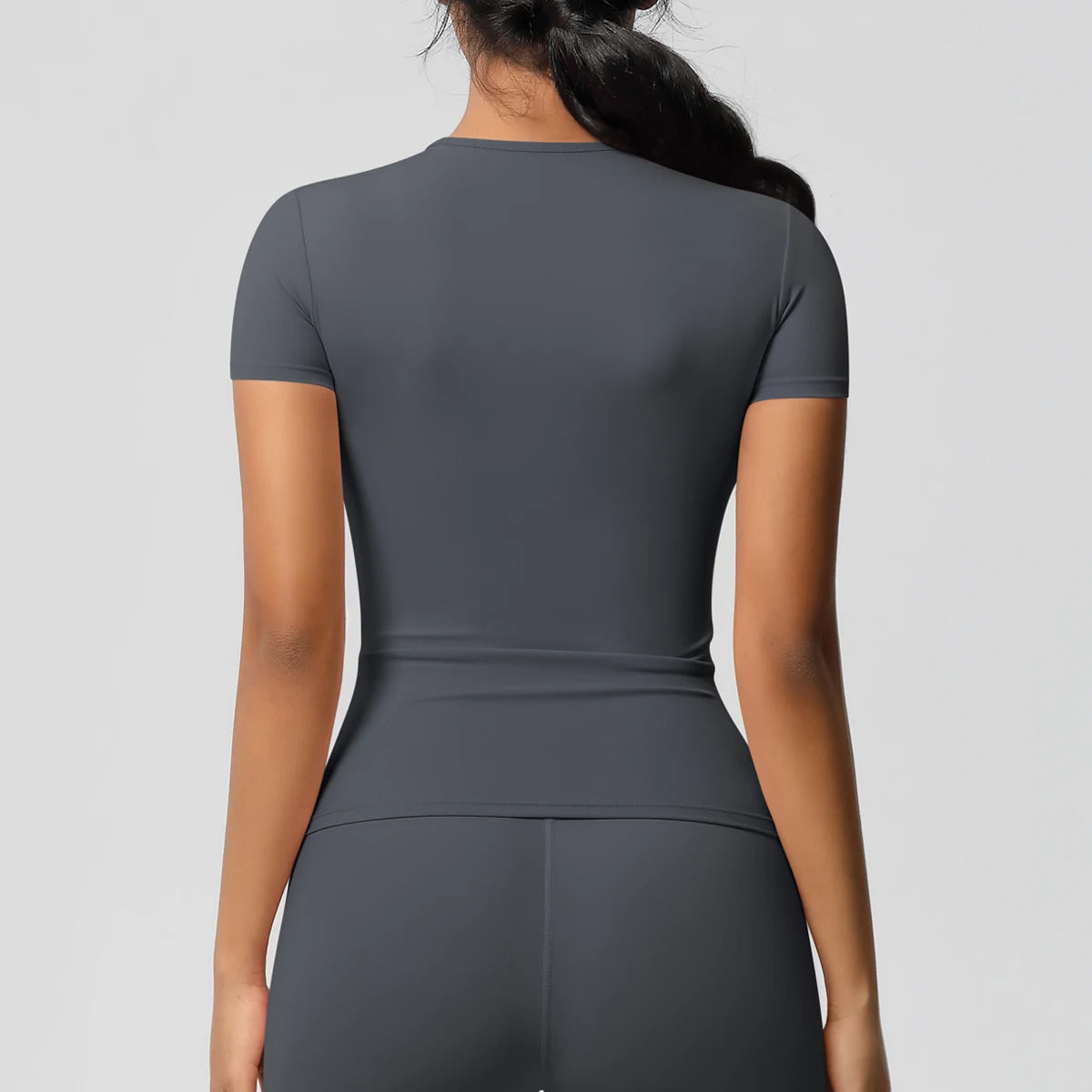 High Elastic Dry Fit Sports Top - Womens Breathable Gym T-Shirt - ZOOMNSTORE
