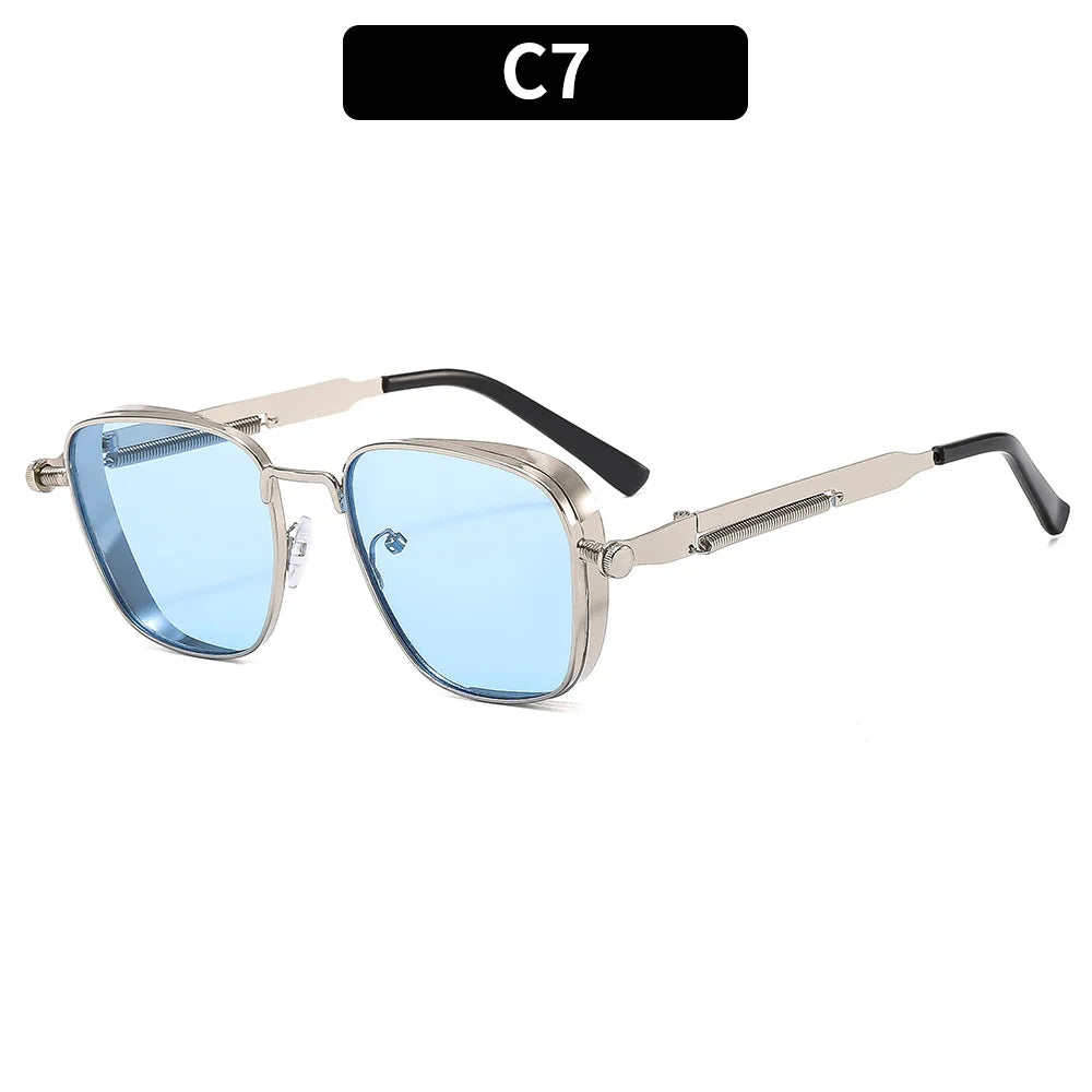 High-End Polarized Sunglasses for Men - UV Protection Metal Punk Fashion - ZOOMNSTORE