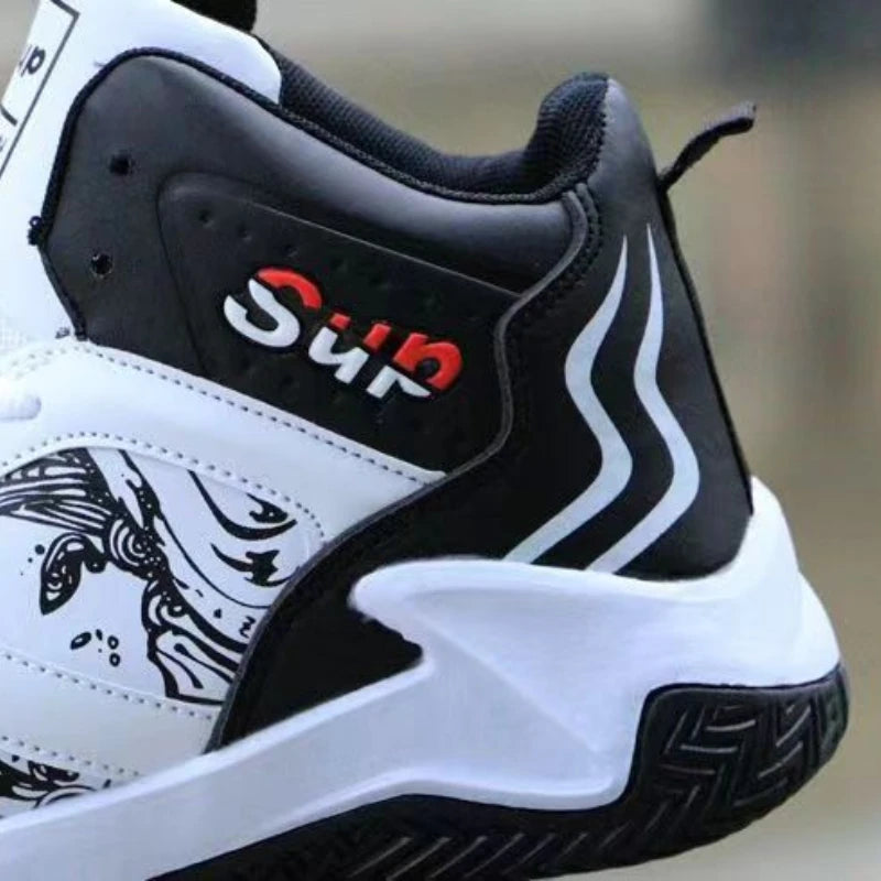 High Top Mens Basketball Sneakers - Anti-Slip Luxury Casual Running Shoes - ZOOMNSTORE
