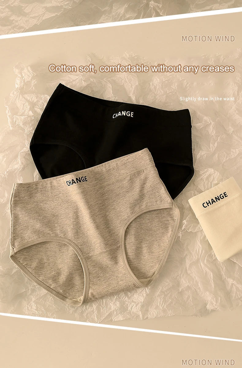 High Waisted Panties - Soft Cotton Spandex Briefs | Breathable Comfortable Underwear - ZOOMNSTORE