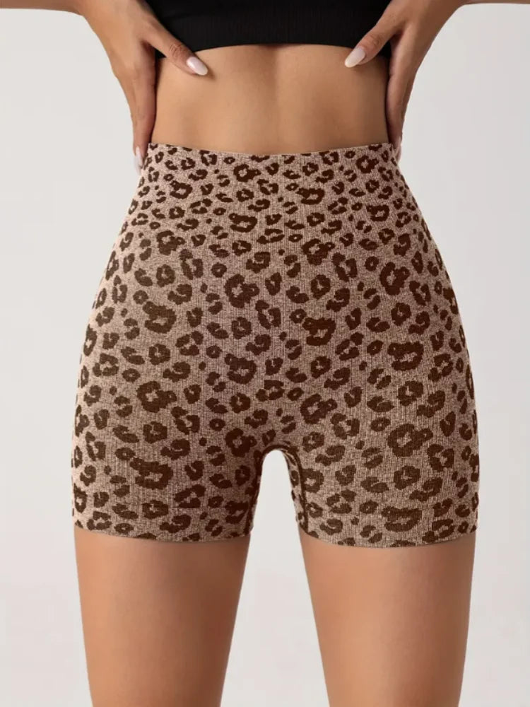High-Waisted Yoga Shorts - Moisture-Wicking Fitness Leggings for Women - ZOOMNSTORE