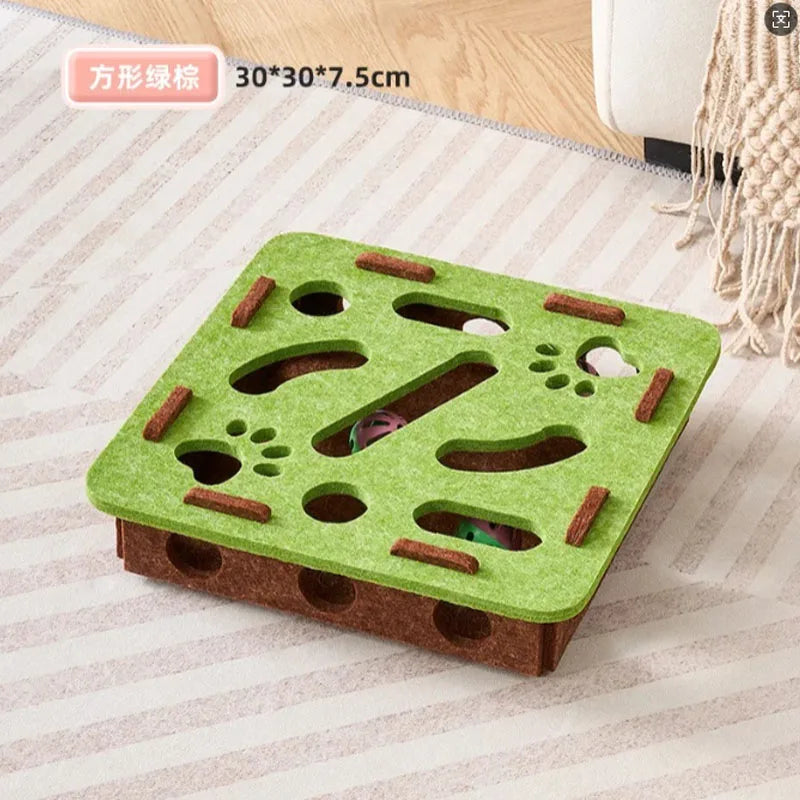 Indoor Cat Scratching Post - Sisal Interactive Toy for Kittens - ZOOMNSTORE