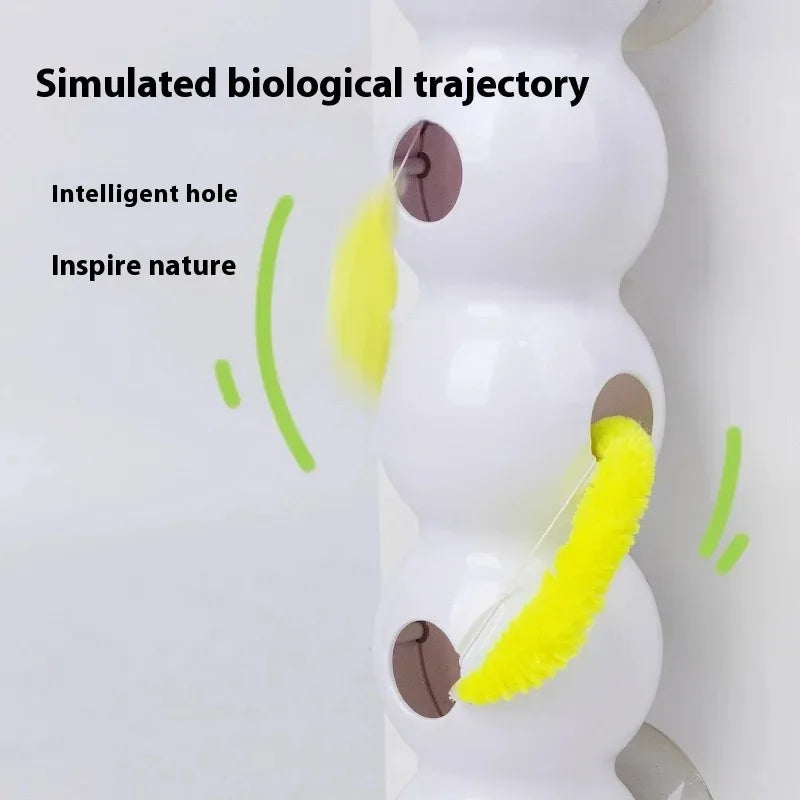 Interactive Cat Teasing Stick - Scratch Resistant USB Rechargeable Toy - ZOOMNSTORE