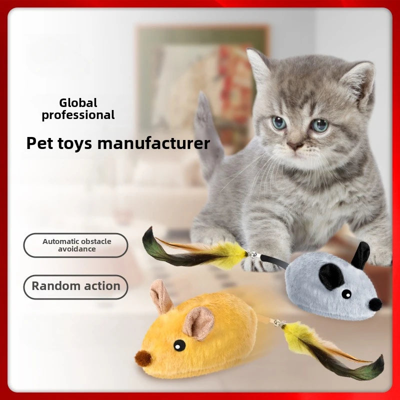 Interactive Cat Toy - Automatic Sensing Remote Control Plush Mouse - ZOOMNSTORE